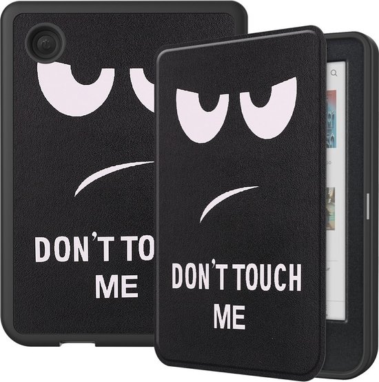 e-Reader Hoesje Leather Book Case met Wake/Sleep-functie - Kobo Clara Colour / Clara BW Hoesje - Don't Touch van i12Cover