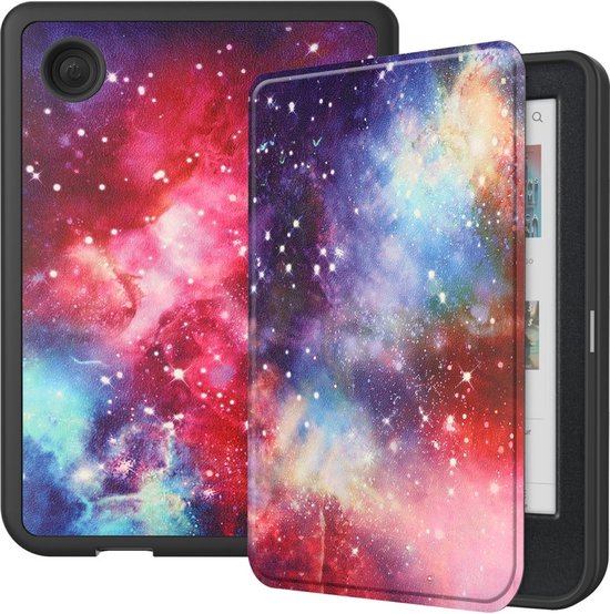 e-Reader Hoesje Leather Book Case met Wake/Sleep-functie - Kobo Clara Colour / Clara BW Hoesje - Galaxy van Galaxy