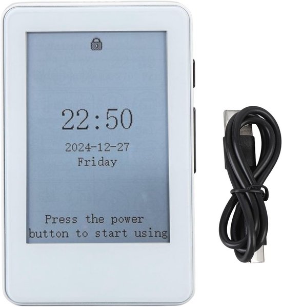 E-reader met 2.7 inch E Ink scherm - oogvriendelijk, glasvrij, met Bluetooth, MP3 en audiobooks - ideale e-boeklezer voor onderweg