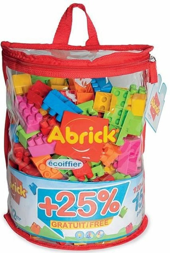 ECOIFFIER - Abrick Collection - Bouwspel - Vanaf 18 maanden - Zak met 150 stenen van Ecoiffier