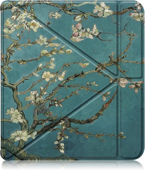 Elkuaie Beschermhoes compatibel met Kobo Libra H2O e-reader (7 inch)- Opvouwbaar Stand & Slimme- Wake/Sleep - 1 stuk - Groen van Merkloos