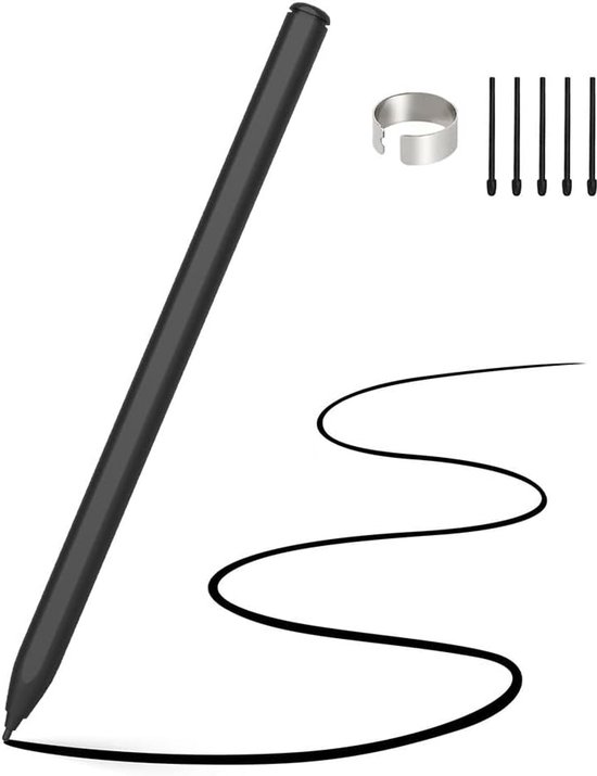 EMR Stylus Pen voor Remarkable 2 met gum, vervangende pen voor Remarkable Digital Paper, alternatief voor marker Plus, 4096 drukgevoeligheid, palmafwijzing, wordt geleverd met 5 penpunten