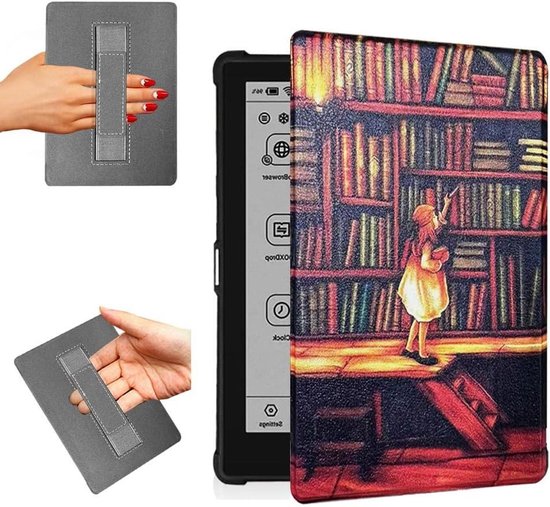 eReader Cover - Boox Go 6 Hoesje - Bescherming E-reader - Met Handvat - 6 inch - TSGNH