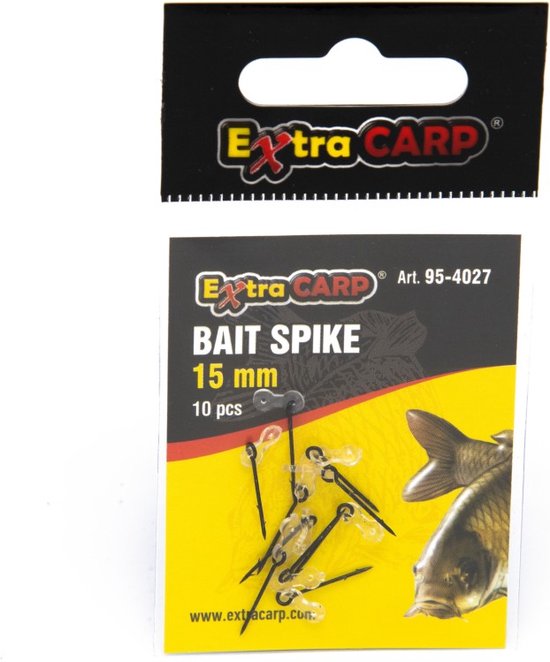 EXC Bait Spike - 15mm - 10 stuks - voor Karper/Witvis/Method Feeder Onderlijn - Rigmateriaal - Bait pin van EXC