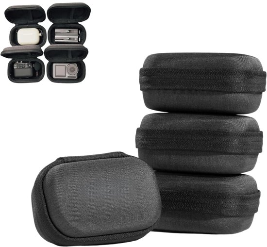 Famanu - Shockproof Etui voor Laptop Adapter, opbergcase voor USB en SD-kaart, elektronica accessoires