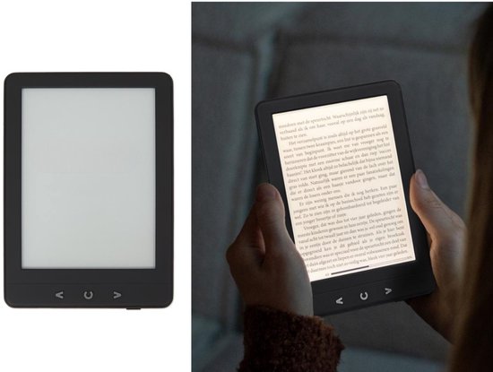 Fameilleur e-reader- e-book-tablet-computer- lezen- E-reader 6 inch – Draagbare E-book Reader – Aanpasbare Helderheid & Lettergrootte – 4 GB Opslag Uitbreidbaar tot 32 GB – Reflectievrij Scherm – Lichtgewicht – Zwart – Voor EPUB, PDF & MOBI
