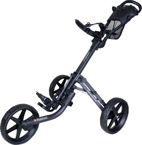 FastFold Mission 5.0 Golftrolley - Mat Charcoal van FastFold
