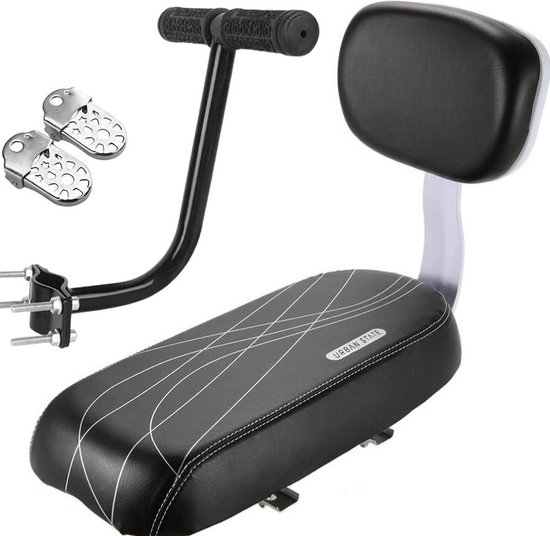 Fietsstoeltje set - fietszitje - achterzitje fiets - bagagedrager kussen van FlinQ
