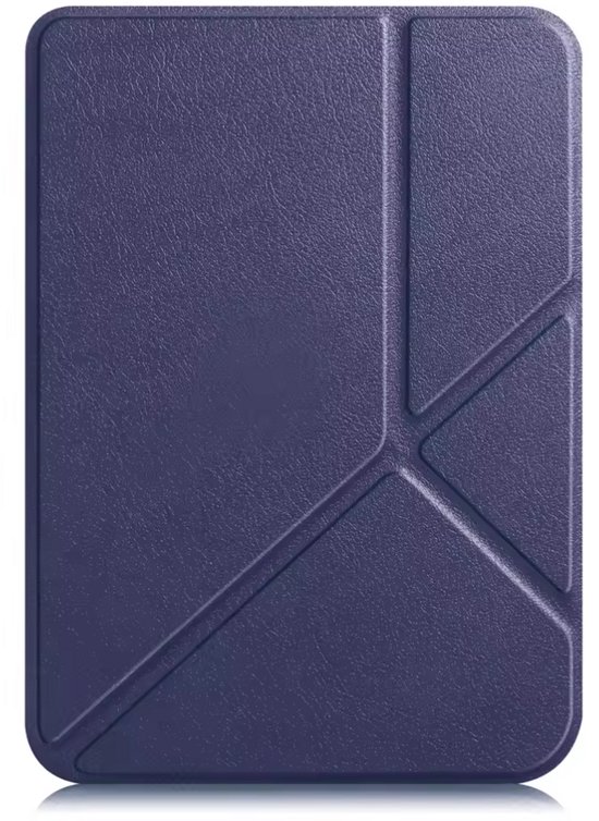 Finnacle - Flip cover geschikt voor Kobo Clara BW en Colour - Luxe Hoesje - Trifold - Donkerblauw