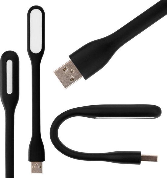 Flexibele USB LED Lamp - Laptop leeslampje - Zwart van Flex
