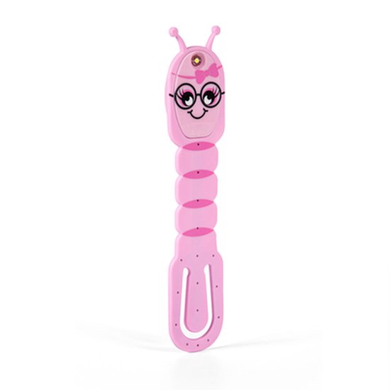 Flexilight leeslampje Boekenworm - Roze van Flex