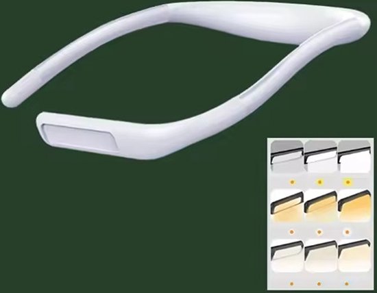 [Flexpert] [leeslampje voor boek] [nek leeslampje oplaadbaar] [wit] van $