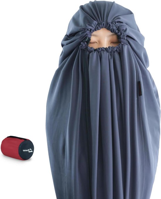 Fluwelen Fleece/Thermolite Slaapzak Liner Optellen tot 14°F/22°F Antistatische Mummie Slaapzak voor Backpacking Camping - Lichtgewicht en Warm Slaapzak voor camping van Fluwelen