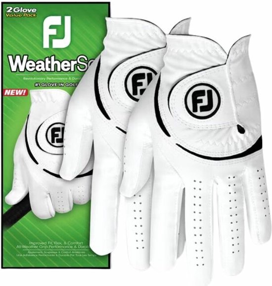 Footjoy Weathersof handschoen heren 2 Pack 2024 Maat M van Footjoy