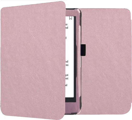 Geschikt voor Kobo Aura Edition 2 Hoes – 360º Bescherming - Shock Proof Sleepcover – Flip Cover Rosé van Geschikt voor