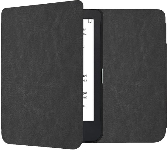 Geschikt voor Kobo Clara 2E Hoes – 360º Bescherming - Shock Proof Sleepcover – Flip Cover Zwart van Geschikt voor