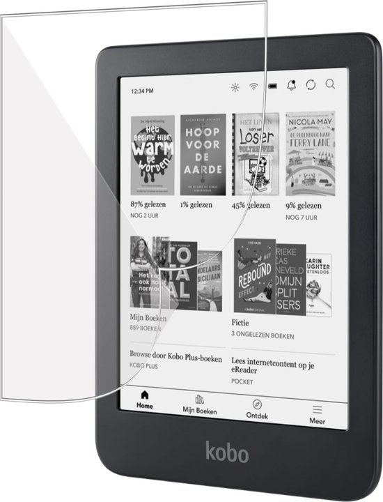 Geschikt voor Kobo Clara 2E Screenprotector - Beschermglas Folie geschikt voor Kobo Clara 2E van Geschikt voor