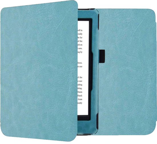 Geschikt voor Kobo Forma Hoes – 360º Bescherming - Shock Proof Sleepcover – Flip Cover Turquoise van Merkloos