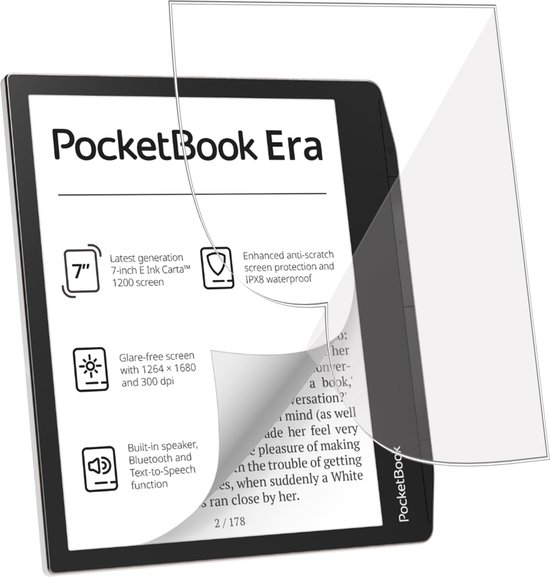 Geschikt voor Pocketbook Era Screenprotector - Beschermglas Folie geschikt voor Pocketbook Era van Geschikt voor