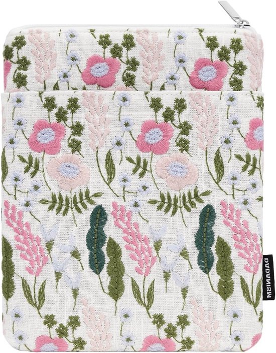 Gevoerde Daisy Quilted Hoes voor Kindle Paperwhite en E-Readers, Beschermende Case in Lavendel voor 6" en 7" Modellen