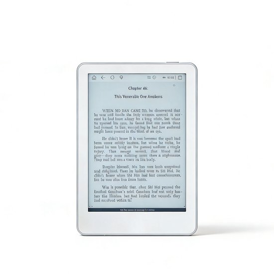 Gloovon® - E-reader - 6 inch kleurenscherm E ink screen - 16GB - 300 PPI - E-book reader - Wit van Merkloos