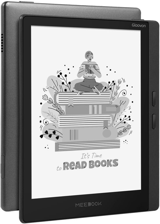 Gloovon® - E-Reader - 6.8 inch Touchscreen - 32GB - WIFI - E-Ink - Luisterboeken - E-Book Reader - 24 Niveaus Instelbare Frontverlichting - Zwart van Merkloos
