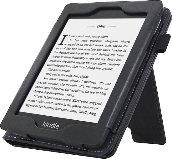 Goodline® - Hoesje geschikt voor de Amazon Kindle Paperwhite (6") 10th Generation - 2in1 Hoes / Stand Cover / Sleepcover - Zwart van Goodline