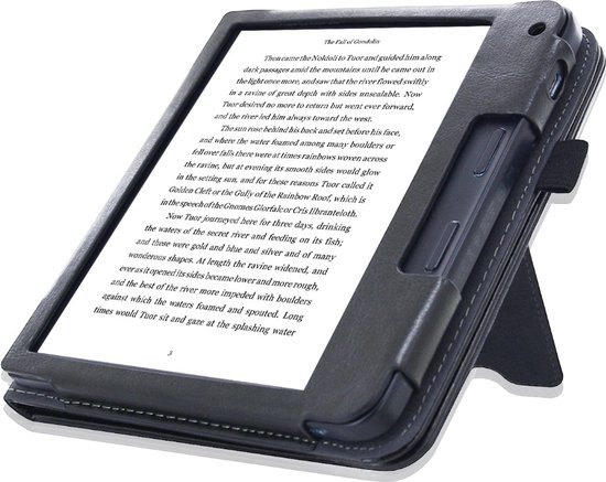 Goodline® - Hoesje geschikt voor de Kobo Libra 2 (7") N418 - 2in1 Hoes / Stand Cover / Sleepcover / Hoesje - Zwart van Goodline
