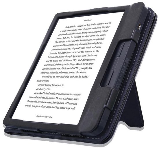 Goodline® - Hoesje geschikt voor de Kobo Libra H2O (7") N873 - 2in1 Hoes / Stand Cover / Sleepcover - Zwart van Goodline