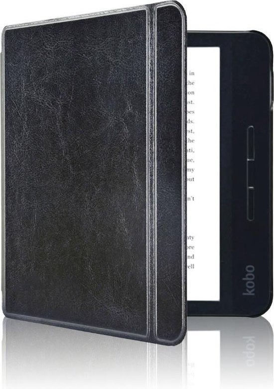 Goodline® - Hoesje geschikt voor de Kobo Libra H2O (7") N873 - Hard Cover Hoes / Slimfit Sleepcover - Zwart van Goodline
