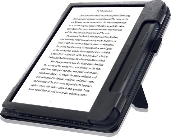 Goodline® - Hoesje geschikt voor de Kobo Sage (8") N778 - 2in1 Hoes / Stand Cover / Sleepcover - Zwart van Merkloos