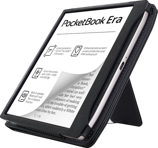 Goodline® - Hoesje geschikt voor de Pocketbook Era Color (7") PB700K3 - 2in1 Stand Cover / Hoesje / Sleepcover - Zwart van Goodline