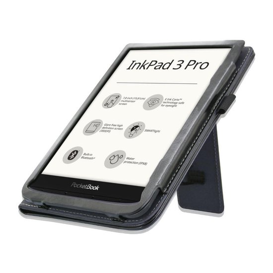 Goodline® - Hoesje geschikt voor de Pocketbook Inkpad 3 (7,8") 2in1 Hoes / Stand Cover / Sleepcover - Zwart van Goodline