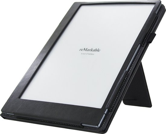 Goodline® - reMarkable 2 - 2in1 Stand Cover / Hoesje / Sleepcover - Zwart van Goodline