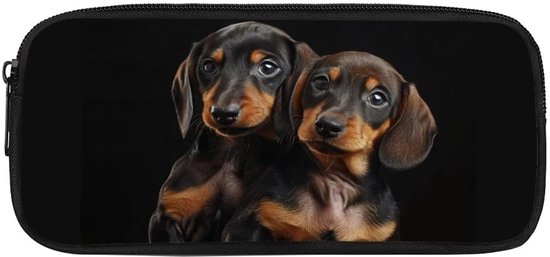 Grote Zipper Pencil Case voor Kinderen en Tieners met Dierenontwerp