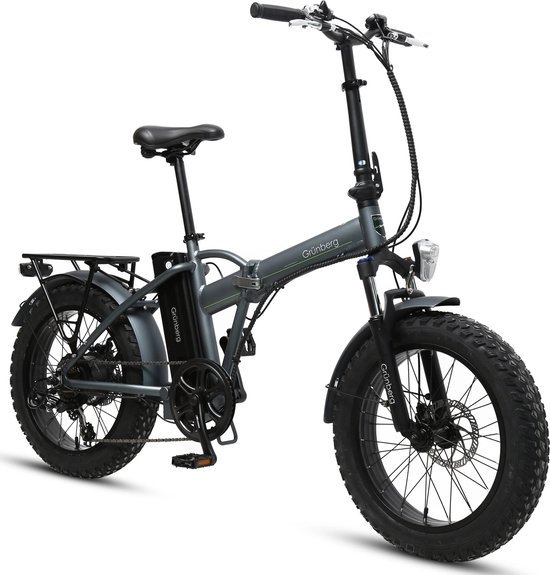 Grunberg E-Transformer Fatty opvouwbare e-bike 250 Watt motorvermogen maximale snelheid 25km/u 20’’ banden 7 versnellingen van Grünberg