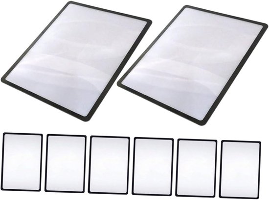 Handheld Leesloep - Draagbare Lens - Boeken Lezen - 3x Krachtige Vergroting - 18 x 12 cm - Zwart