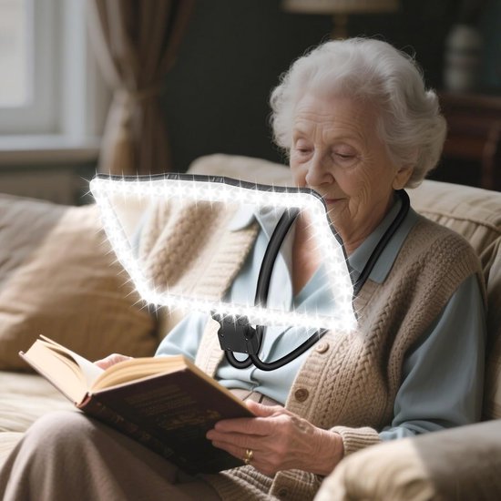Handsfree Vergrootglas 10X met Verstelbare Helderheid en 50 LED-Verlichting