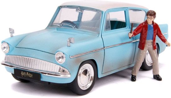 Harry Potter: 1959 Ford Anglia with Harry Potter Figure 1:24 van Jada Toys