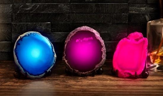 Haven Mineral Rock LED Nachtlampje, Blauw van Haven