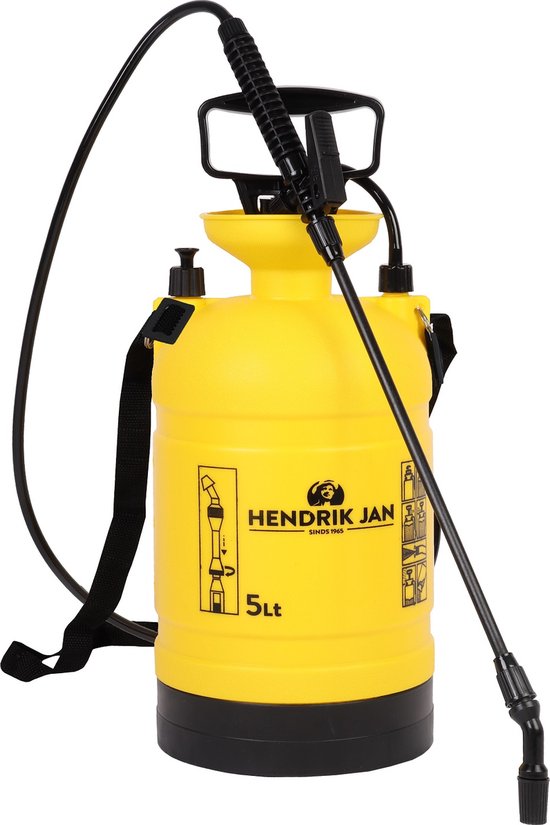 Hendrik Jan - Drukspuit - 5L - Extra stevig voor professioneel gebruik van Merkloos	