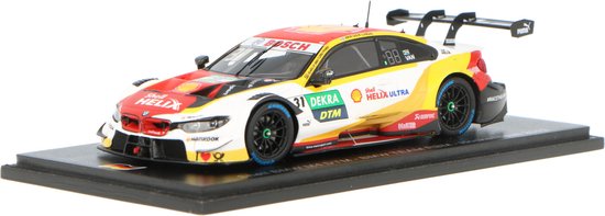Het 1:43 Diecast model van de BMW M4 TEAM RMG #31 van de DTM Hockenheim van 2019. De bestuurder was S. van der Linde. De fabrikant van het schaalmodel is Spark.Dit model is alleen online beschikbaar. van Spark