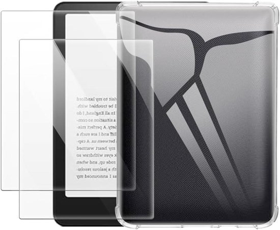 Hoes en Schermprotector - Beschermhoes Gehard Glas - Tablet Beschermen - Militaire Valbescherming - 6.0 inch - Helder