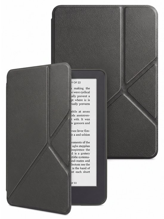 Hoes Geschikt voor Kobo Clara 2E - E-reader Bescherm Hoesje Case Sleep Cover Trifold - Hoes Geschikt voor Kobo Clara 2E Hoesje - Grijs