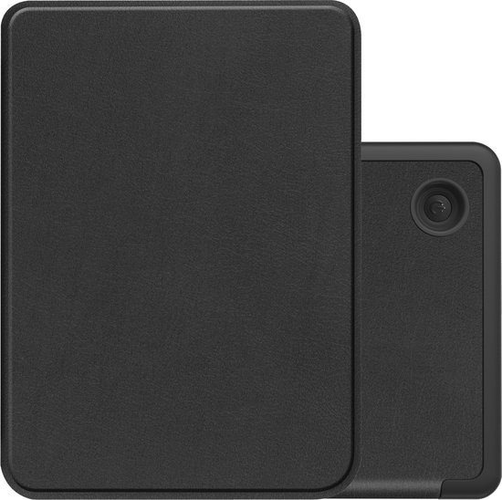 Hoes Geschikt voor Kobo Clara 2E Hoesje Bookcase Cover Book Case Hoes Sleepcover - Zwart van Case4Life