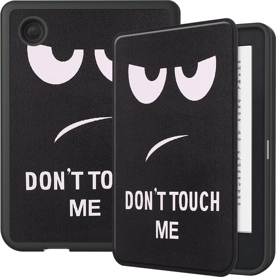 Hoes Geschikt voor Kobo Clara 2E Hoesje Bookcase Cover Hoes - Hoesje Geschikt voor Kobo Clara 2E Hoes Cover Case - Don't Touch Me van EZstick