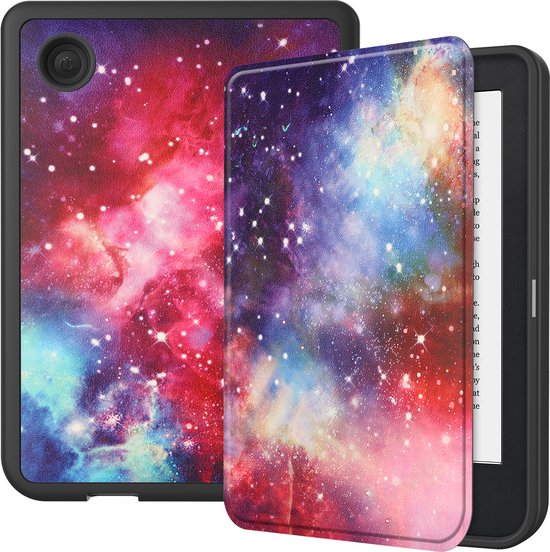 Hoes Geschikt voor Kobo Clara 2E Hoesje Bookcase Cover Hoes - Hoesje Geschikt voor Kobo Clara 2E Hoes Cover Case - Galaxy van Case2go