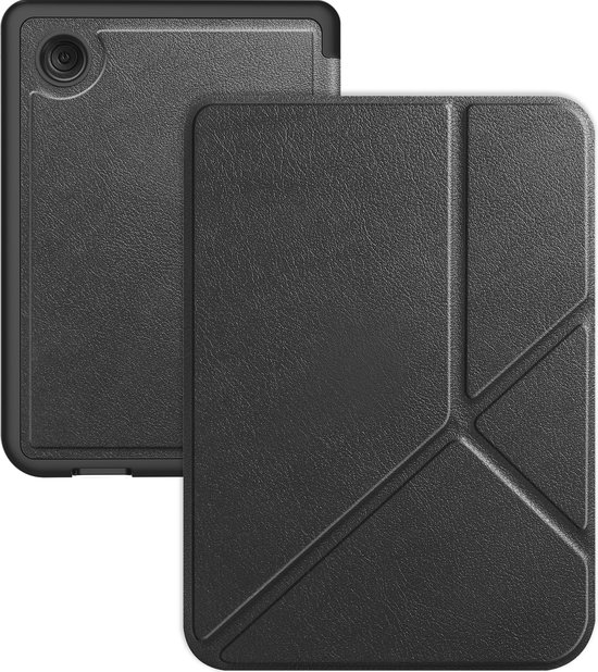 Hoes Geschikt voor Kobo Clara BW Hoesje Bookcase Cover Hoes Trifold - Hoesje Geschikt voor Kobo Clara BW Hoes Cover Case - Zwart van Trifold