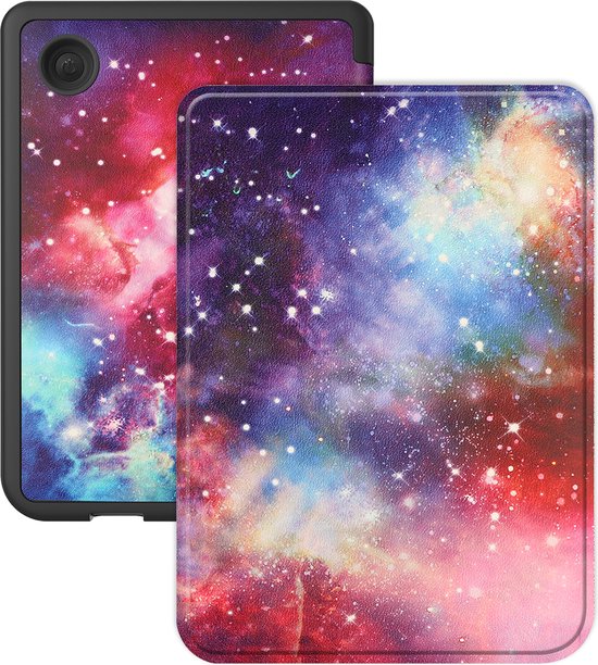 Hoes Geschikt voor Kobo Clara Colour Hoesje Bookcase Cover Hoes - Hoesje Geschikt voor Kobo Clara Colour Hoes Cover Case - Galaxy van Mangoose®