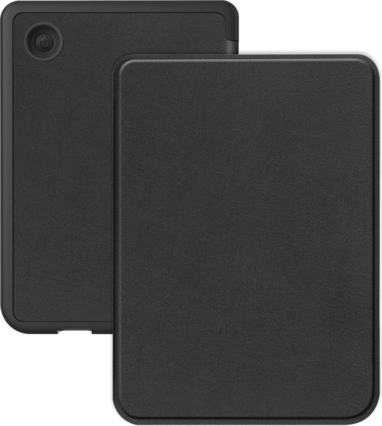 Hoes Geschikt voor Kobo Clara Colour Hoesje Bookcase Cover Hoes - Hoesje Geschikt voor Kobo Clara Colour Hoes Cover Case - Zwart van CaseBoutique